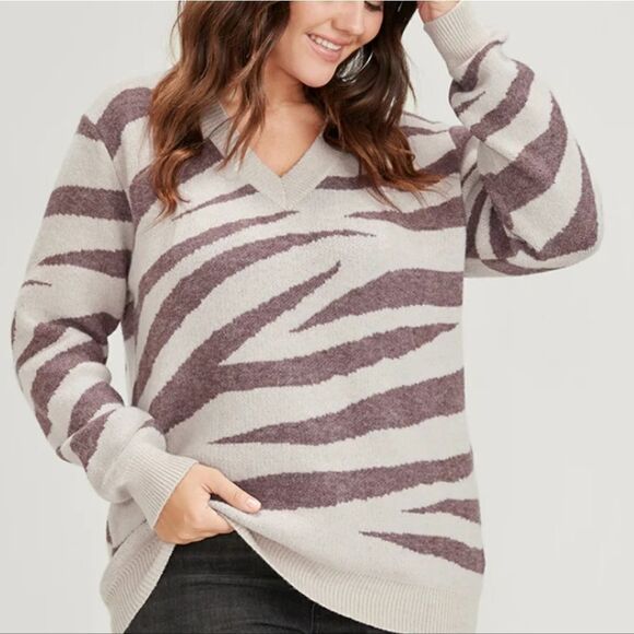 NWT BloomChic animal print sweater 14/XL - Picture 2 of 10